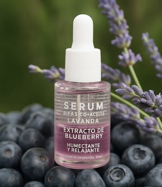 Serum facial bifasico con lavanda y arandandos