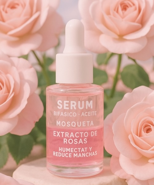 Serum facial bifasico con rosa mosqueta y rosas - Thelma & Louise