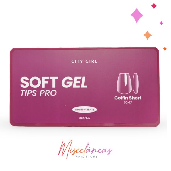 Tips coffin corto x 510 Un. - City Girl
