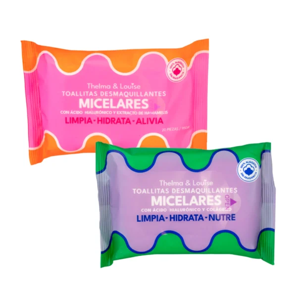 Toallitas húmedas micelares con Ácido hialurónico - Thelma & Louise