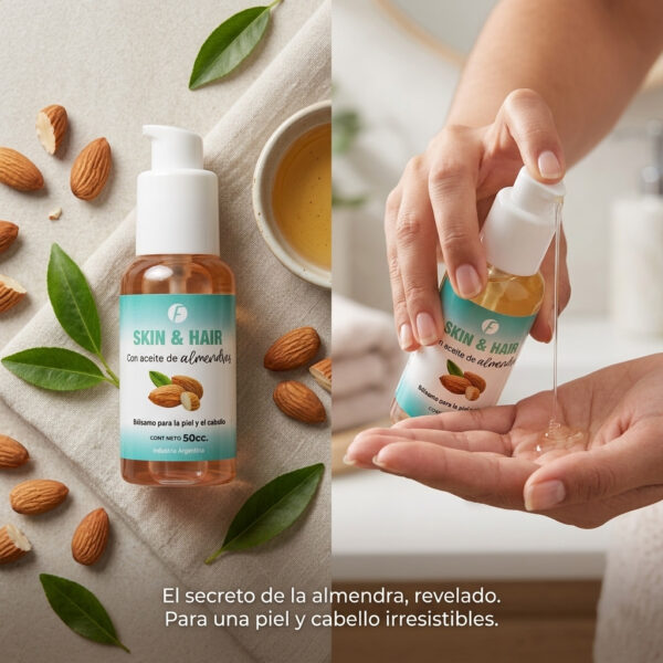 Balsamo para piel y cabello con aceite de almendra