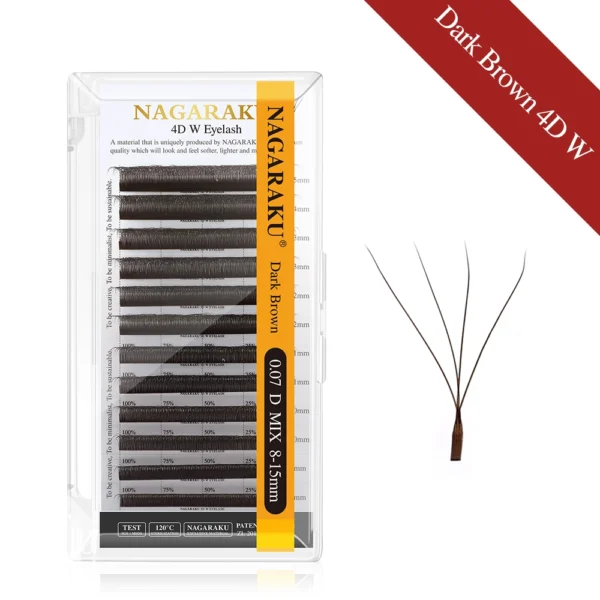 Pestañas Nagaraku 4D W 0,07 D mix MARRON