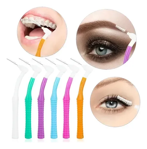 Micro cepillos para cejas en L