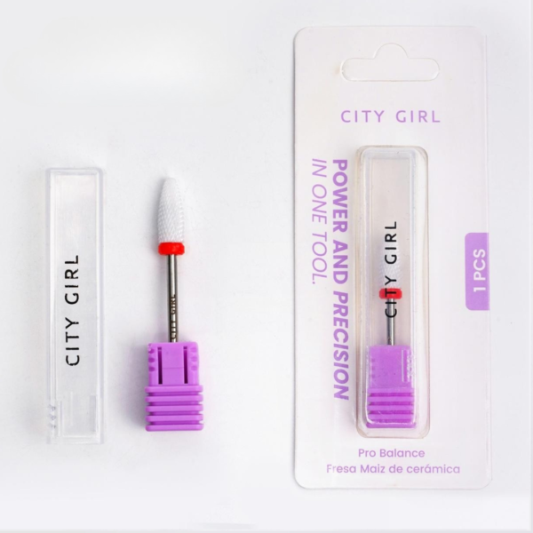 Fresa de cerámica cónica ROJA – City Girl