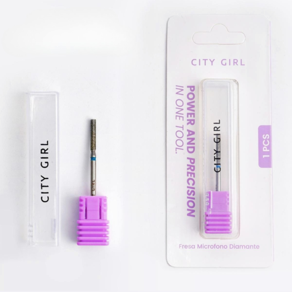 Fresa Micrófono Chata AZUL – City Girl