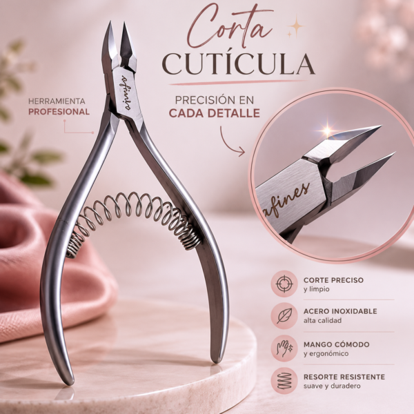 Corta cuticula con resorte - Afines