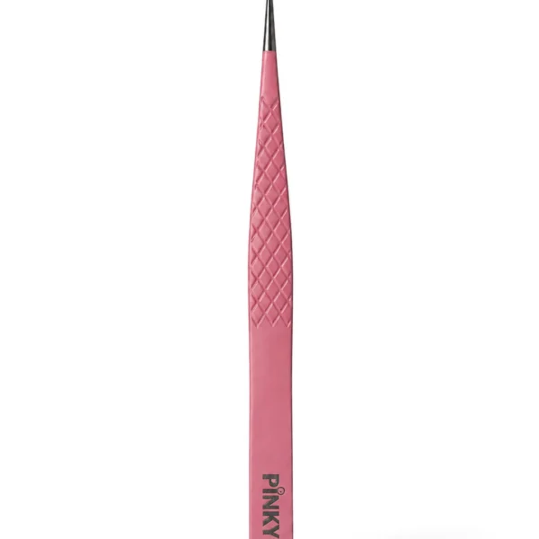 Pinza rosa recta para pestañas  - Pinky