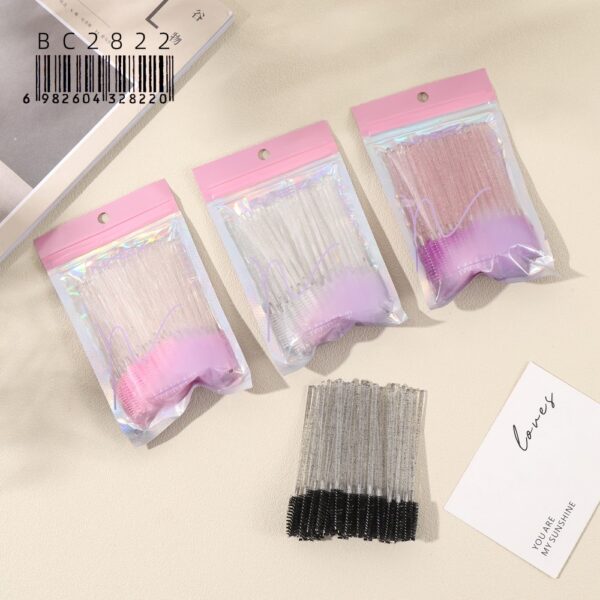 Cepillos con glitters para cejas y pestañas x 50 – Naez