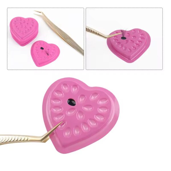 Porta pegamento descartable corazon x 10 un.