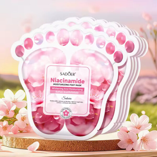 Mascarilla para pies con niacinamida y sakura - Sadoer